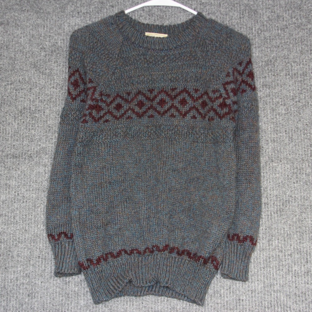 Vintage Gaeltarra Wool Fair Isle Knit Sweater Womens‎ XS Loomed in Ireland Warm